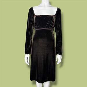 Vintage Whimsygoth Witchy Velvet Empire Waist Dress